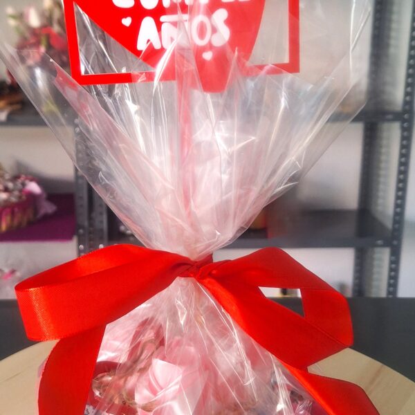 Regalo de amor con dulces