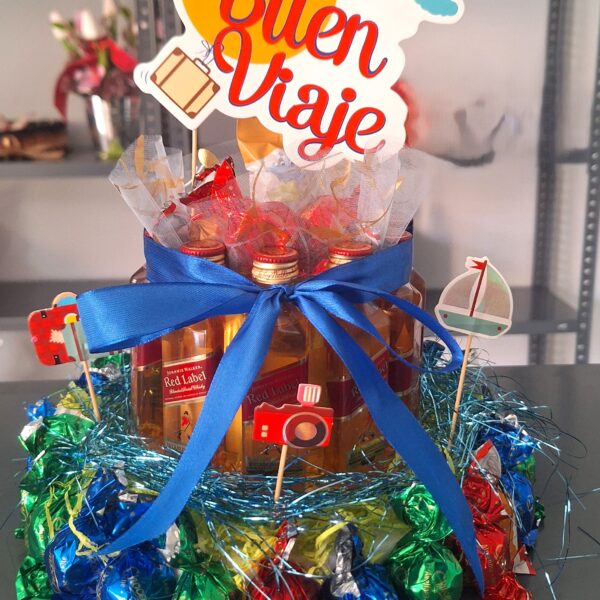 Pastel de regalo para viajero
