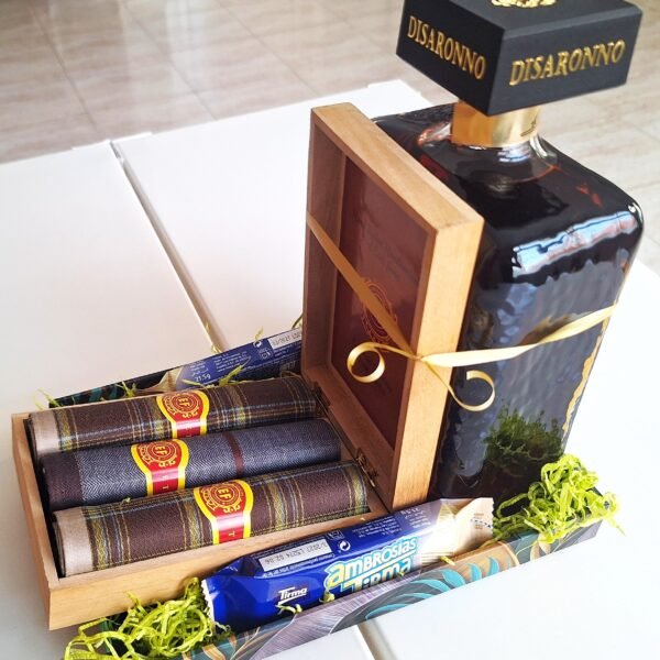 Cesta de regalo muy elegante y lujo