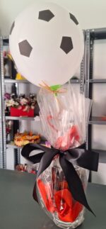 Cesta de regalo pequeña para futbólista